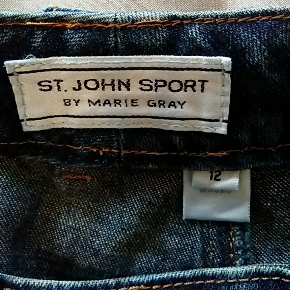 Amazing St. John Sport By Marie Gray Jeans - Picture 6 of 9